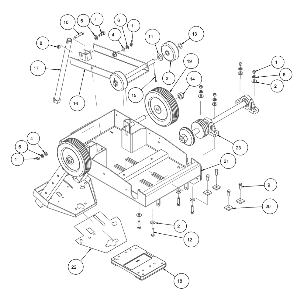 Section 02 Diagram and Parts List for MK-1605B 168099 MK Diamond Concrete Saw